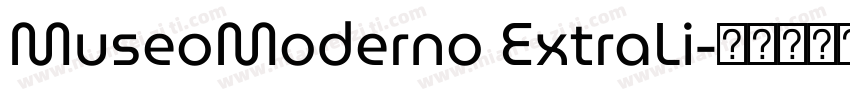 MuseoModerno ExtraLi字体转换
